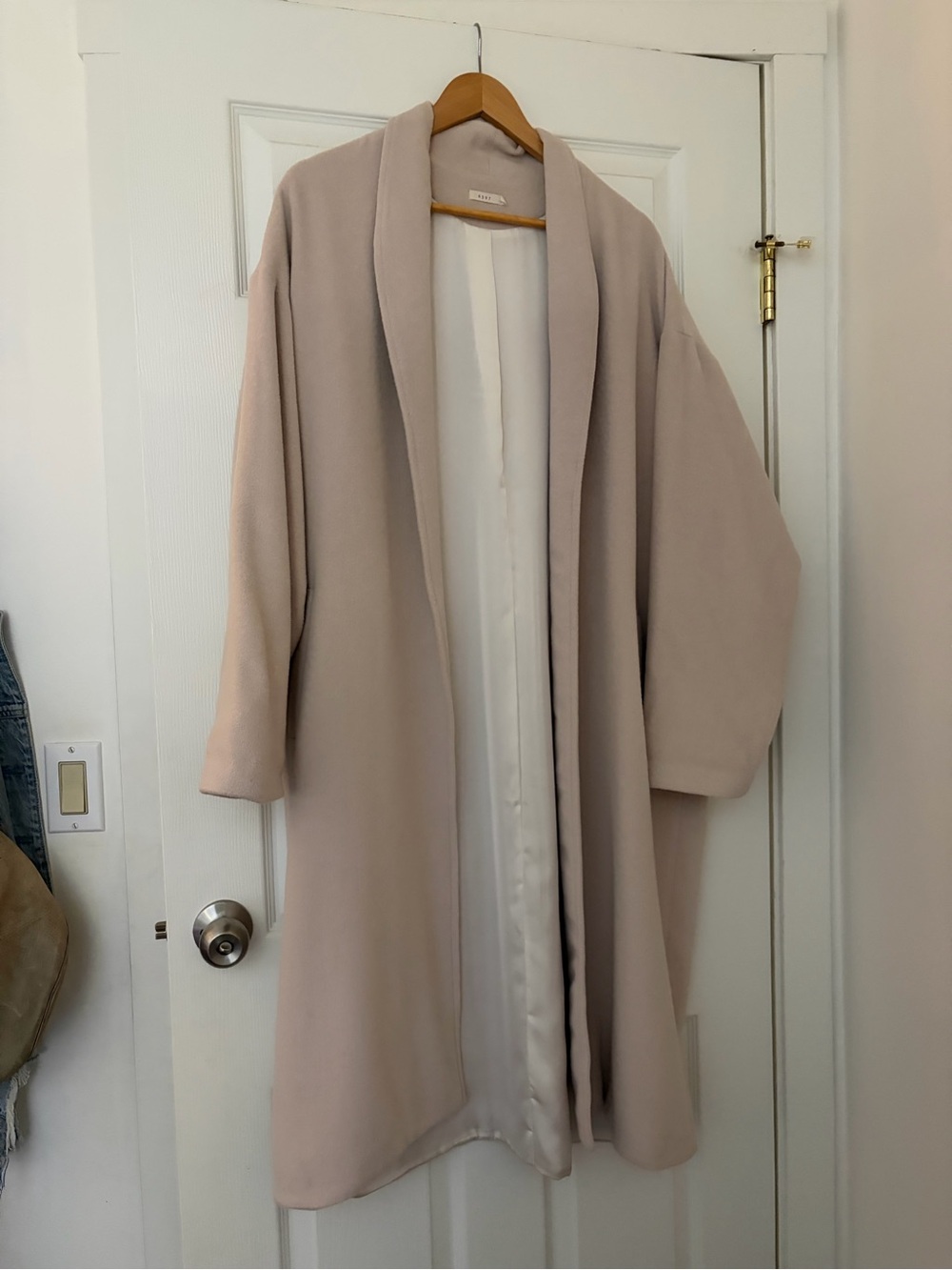 6397 Angora Wool Wrap Coat